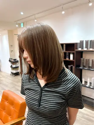 ミディアム カラー 宮本 泰周のヘアスタイル