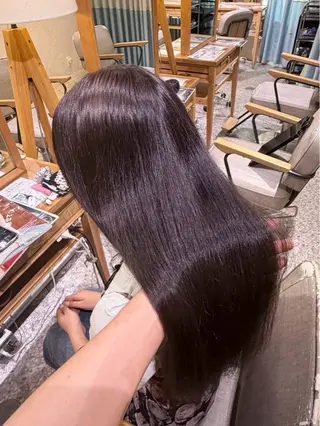 ロング カラー 西尾 芽衣🩵🫧のヘアスタイル