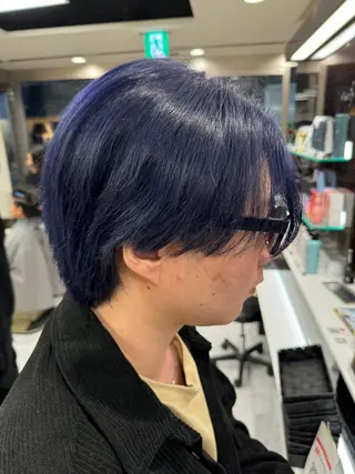 ショート カラー ヘアアレンジ メンズ 目黒 碧人のヘアスタイル