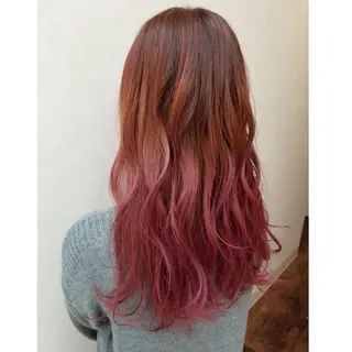 ロング カラー トリコ 都島店のヘアスタイル