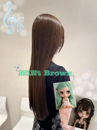 ロング カラー さら艶レイヤーカット 🩶Suzuneのヘアスタイル