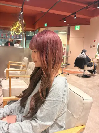 ロング カラー 海外カラー カット/anju🌺のヘアスタイル