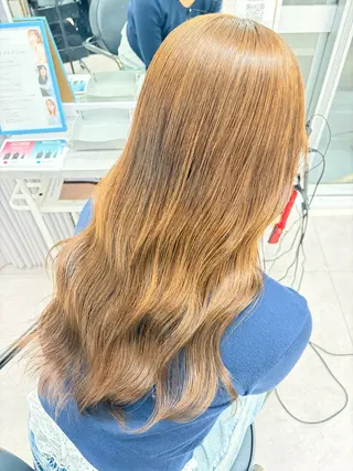 ロング カラー deseo 透明色艶カラーツバサのヘアスタイル