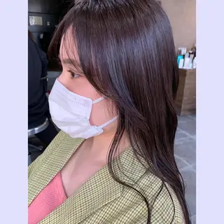 ミディアム カラー enx天王町店 伊藤 愛央のヘアスタイル
