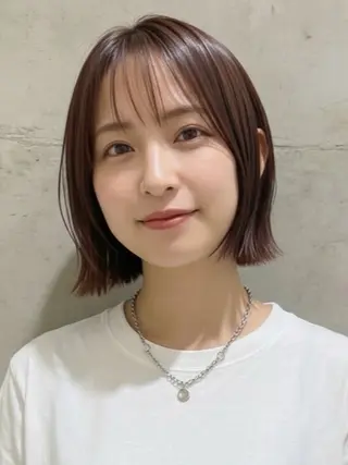 ショート カラー 西野 美桜のヘアスタイル