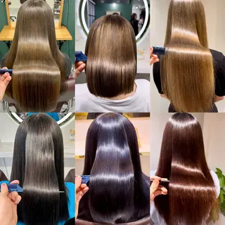 ロング カラー パーマ 髪質改善・縮毛矯正 特化・ユウシンのヘアスタイル
