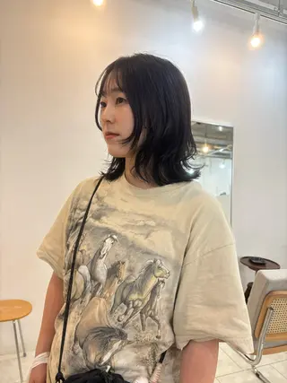 ミディアム eri kinjoのヘアスタイル