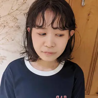 パーマ マエハラ ナナのヘアスタイル