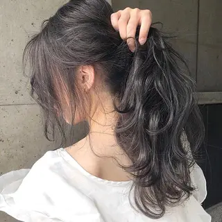ロング シールエクステ特化 ハイトーン、NANAのヘアスタイル