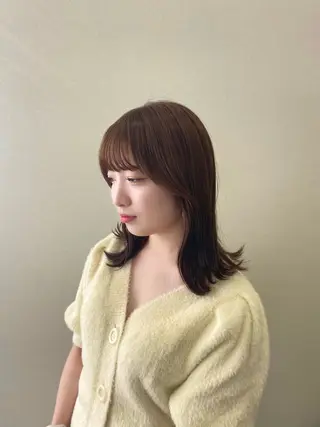 ミディアム カラー 瀬戸 秀孝のヘアスタイル
