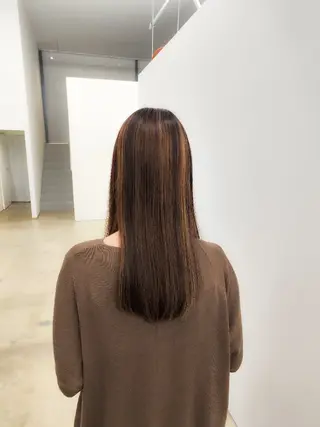 セミロング 角谷 貫太郎のヘアスタイル