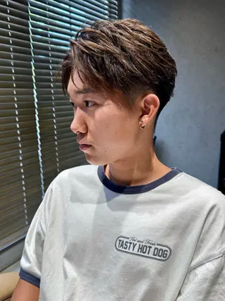 メンズ メンズカットパーマ 伊藤瑠星のヘアスタイル