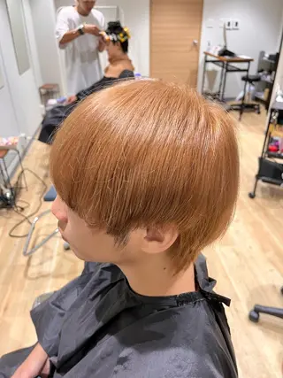 ショート カラー パーマ メンズ メンズサロン LiGKAITO🦖のヘアスタイル