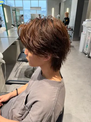 ショート パーマ メンズ 濵本 海斗のヘアスタイル