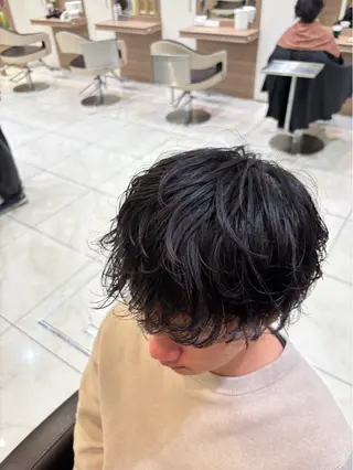 パーマ メンズ 再現性×パーマ/ 山本 侑平のヘアスタイル