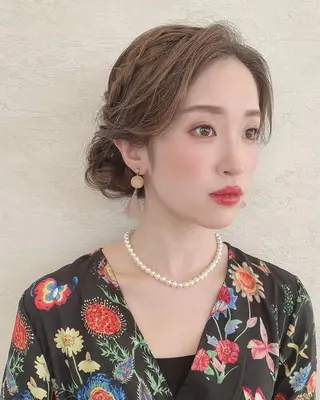 セミロング ヘアアレンジ YUI𓍯ｴｸｽﾃ /ﾆｭｱﾝｽｶﾗｰのヘアスタイル