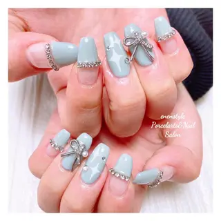 ミディアム ネイル 🐾enen style 🐾のネイルデザイン