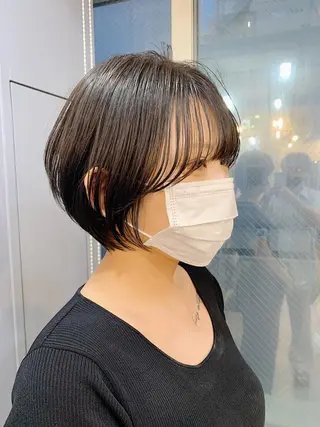ショート カラー パーマ ヘアアレンジ 🍋似合わせ✖️ ショートヘア🍋早田のヘアスタイル
