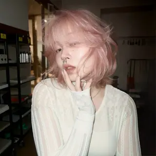 ショート miu🪅縮毛矯正 モデル募集のヘアスタイル