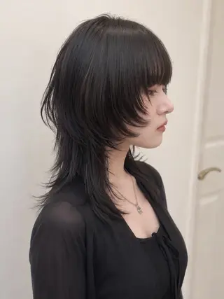 ミディアム 🐺ウルフカット/ 縮毛矯正💙maiのヘアスタイル