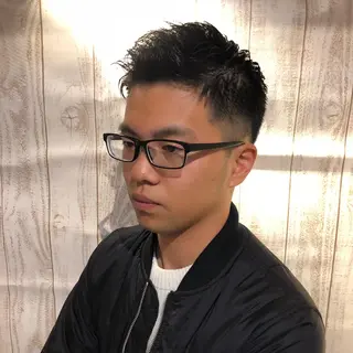 ショート パーマ メンズ 木村 りきのヘアスタイル