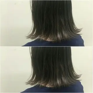 ミディアム カラー 丸山 唯奈のヘアスタイル