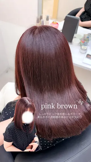 ミディアム カラー 🍒透明感カラー/ セット/SAKURAのヘアスタイル