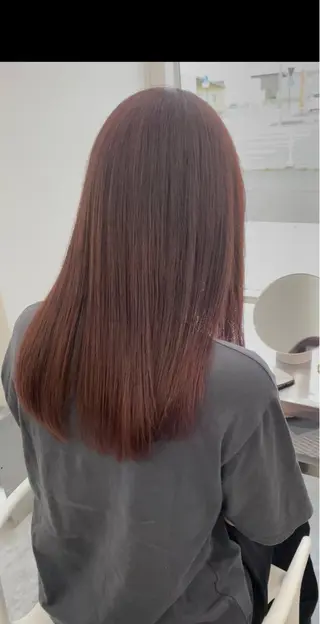 ロング 松林 加菜のヘアスタイル