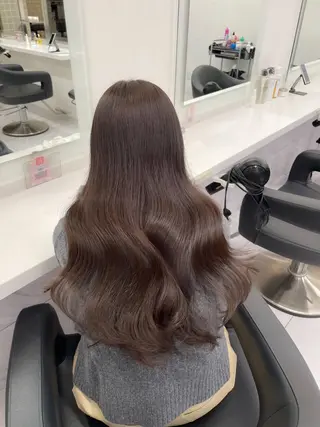 ロング 🤍透明感カラー/ 韓国レイヤー🤍のヘアスタイル