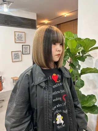 カラー かがやしづ ⭐️ベージュのヘアスタイル