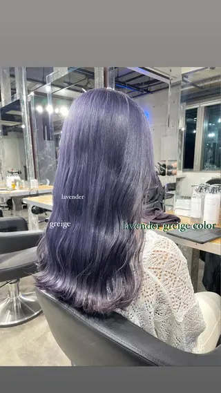 ロング カラー パーマ ヘアアレンジ メンズ キッズ ネイル マツエク・マツパ アイブロウ 透明感カラー・レイヤ ー🎀amika🎀のヘアスタイル