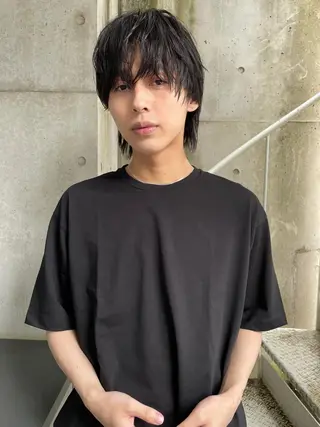 ショート カラー パーマ ヘアアレンジ メンズ くびれレイヤー/艶 カラー　MADOKAのヘアスタイル