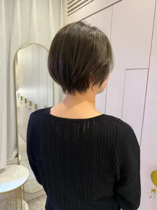 ショート 暖色/オリーブカラー /中村未来🍒🫒のヘアスタイル