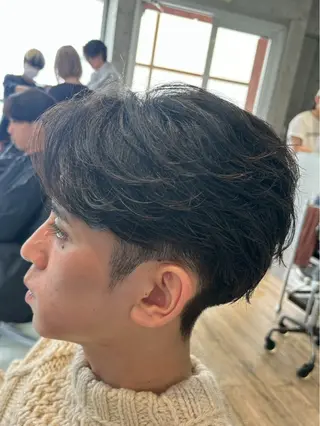 ショート パーマ メンズ fifthパーマ特化 ユウリのヘアスタイル