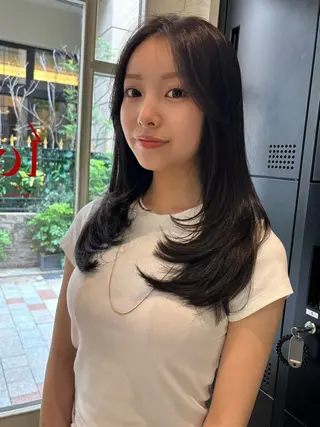 ロング 藤井 ユウキのヘアスタイル