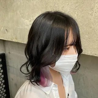 ミディアム カラー 前山拓巳 /マンツーマンサロンのヘアスタイル