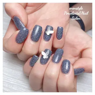 ミディアム ネイル 🐾enen style 🐾のネイルデザイン