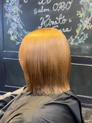 ミディアム カラー 店長 ハイトーン× 髪質改善/舘野 涼太のヘアスタイル