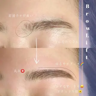 ショート カラー パーマ ヘアアレンジ メンズ キッズ ネイル マツエク・マツパ アイブロウ アイブロウサロン muni 福島区野田の眉毛・アイブロウイメージ