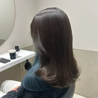 セミロング カラー ヘアアレンジ mai🍑暖色カラー /レイヤー💖のヘアスタイル