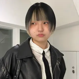ショート カラー ブリーチ×似合わせハ イトーン🍎ののかのヘアスタイル