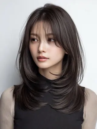 ロング パーマ 韓国×艶ハイトーンが かわいい✨️リオ🍒のヘアスタイル