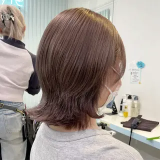 ミディアム カラー 【美髪矯正/絹髪】 🎀hinano🎀のヘアスタイル