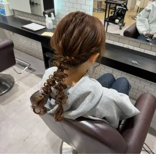 セミロング ヘアアレンジ 🎀ヘアアレンジ 🎀ななみのヘアスタイル