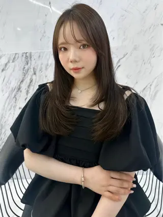 ロング Parve  Mix 🫧梶川虹のヘアスタイル