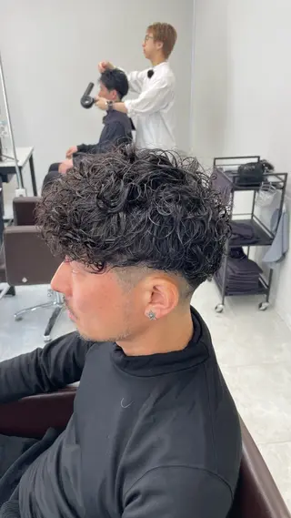 ショート パーマ メンズ メンズ特化AMITY SHINGOのヘアスタイル