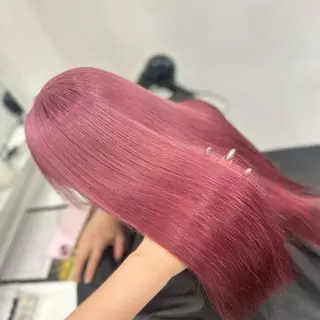セミロング ✨ツヤ髪ハイトーン✨ しげきのヘアスタイル