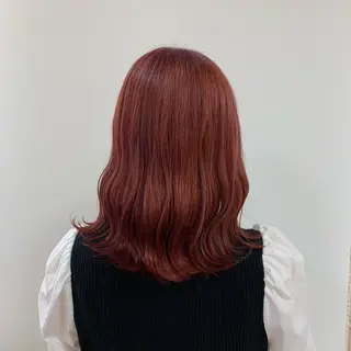 ミディアム カラー 暖色/ブリーチカラー 🎀 M i k uのヘアスタイル