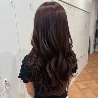 ロング カラー ヘアアレンジ キヨミ 韓国レイヤーカットのヘアスタイル