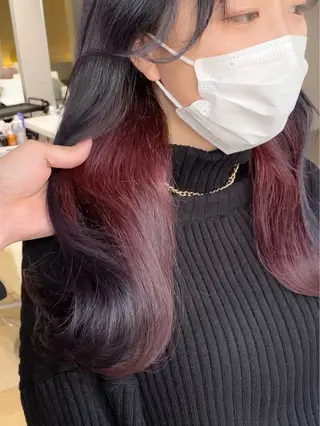 セミロング カラー 暗色カラー/レイヤー 🩶KAITOのヘアスタイル